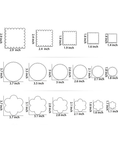 Juego de Cortadores de Galletas 32 Piezas Yomfut 6 Formas