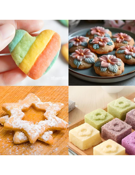 Juego de Cortadores de Galletas 32 Piezas Yomfut 6 Formas