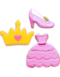 Juego de Cortadores de Galletas Princesa Ann Clark 3 Piezas 2