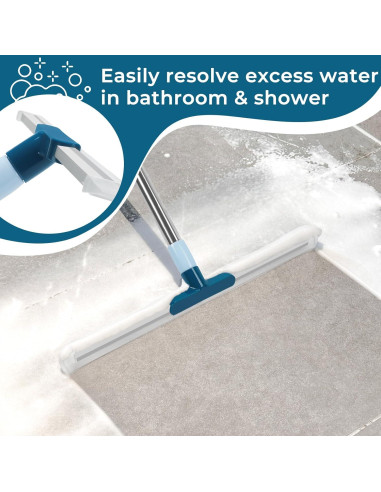 Raspador de Suelo TrueYee 43 cm con Mango de 144 cm Ergonómico