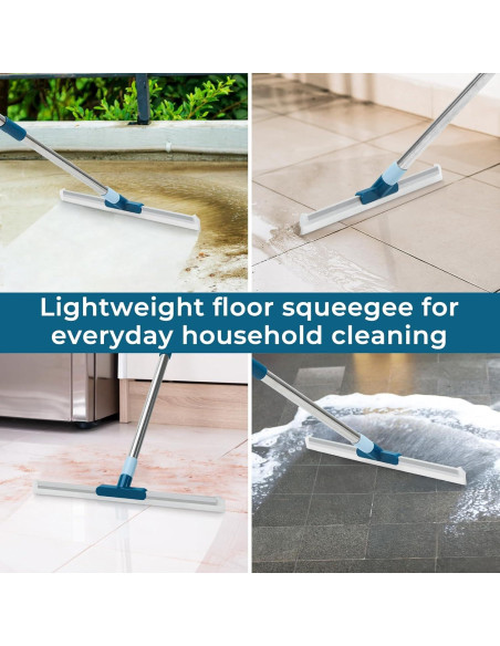 Raspador de Suelo TrueYee 43 cm con Mango de 144 cm Ergonómico