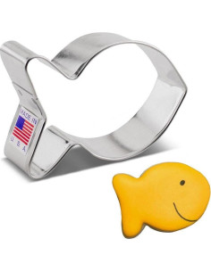 Cortador de Galletas Pez Dorado Ann Clark 7,6 cm Acero 2