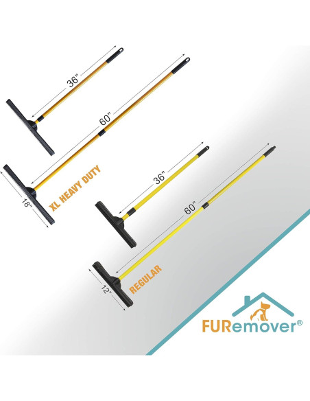 Juego de Escobas FURemover para Mascotas 2 Piezas 31.75 y 46.99 cm