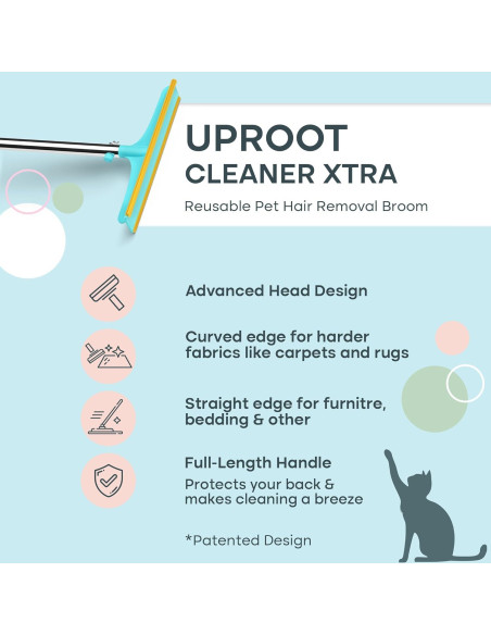 Rasqueta de Alfombra Uproot Clean Xtra para Pelo de Mascota Rasqueta de Alfombra Uproot Clean Xtra para Pelo de Mascota