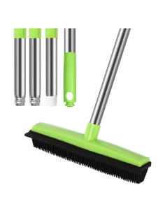 Escoba para Pelo de Mascota MEIBEI 134 cm con Limpiaparabrisas