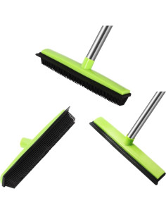 Escoba para Pelo de Mascota MEIBEI 134 cm con Limpiaparabrisas 2