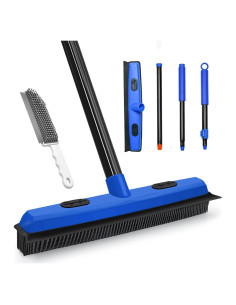 Escoba de goma Dolanx con cepillo para pelo de mascotas 134 cm