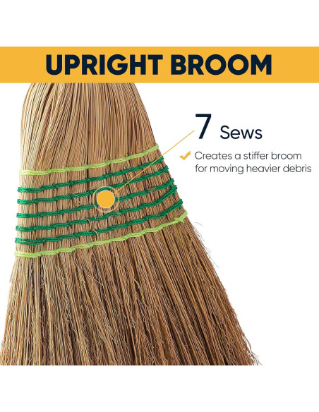 Escoba de Maíz Yocada 151.6 cm Resistente para Limpieza