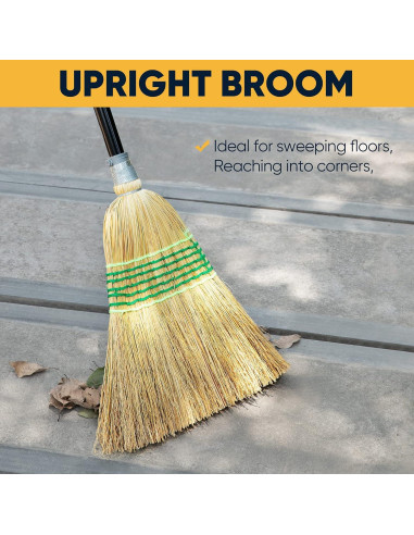 Escoba de Maíz Yocada 151.6 cm Resistente para Limpieza
