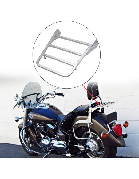 Soporte Sissy Bar H-YEEU para Yamaha V-Star 400/650/1100