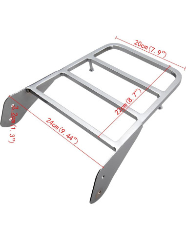 Soporte Sissy Bar H-YEEU para Yamaha V-Star 400/650/1100
