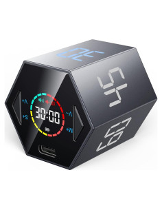 Temporizador Pomodoro Ticktime Gris 6 Modos Silencioso