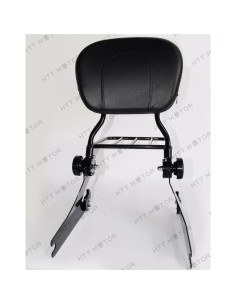 Soporte Sissy Bar Ajustable HTTMT con Portaequipajes Negro 2