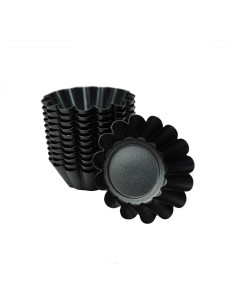 12 Moldes de Tartas de Huevo Proshopping 6.5cm Antiadherente