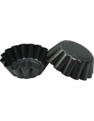 12 Moldes de Tartas de Huevo Proshopping 6.5cm Antiadherente