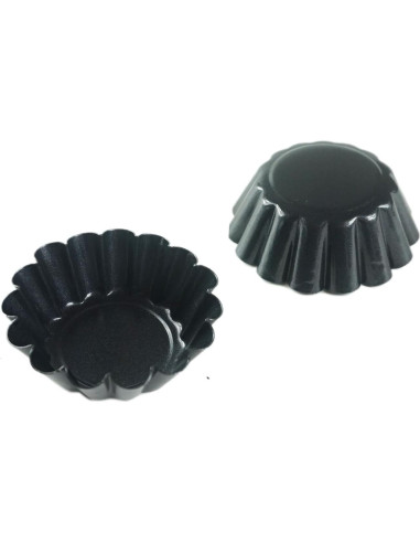 12 Moldes de Tarta de Huevo LoveDeal 6.5 cm Antiadherente