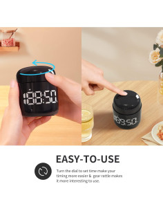 Temporizador de Cocina Digital MeesMeek Pantalla LED 7,62 cm 2