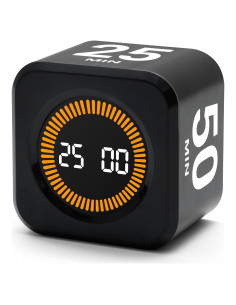 Temporizador Pomodoro Exlliy Cubo Negro 5-50 Minutos