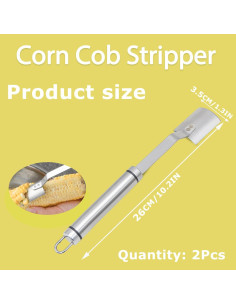 Desgranador de maíz SHANPIN Acero Inoxidable 2 Pcs 2