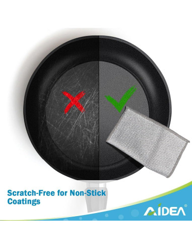 Trapo de Cocina Multiusos AIDEA 8PK Lavable 20x17 cm