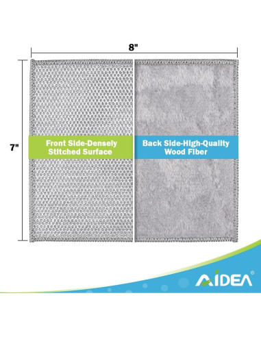 Trapo de Cocina Multiusos AIDEA 8PK Lavable 20x17 cm