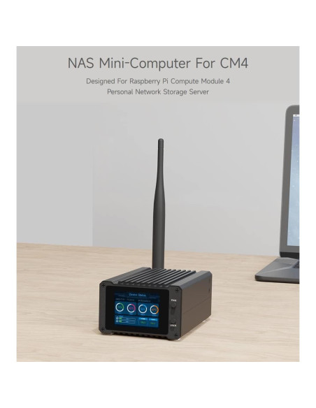 Almacenamiento en Red Waveshare CM4-NAS-Double-Deck 0.6kg