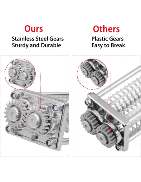 Ablandador de Carne KitchenAid de Acero Inoxidable 2 cm