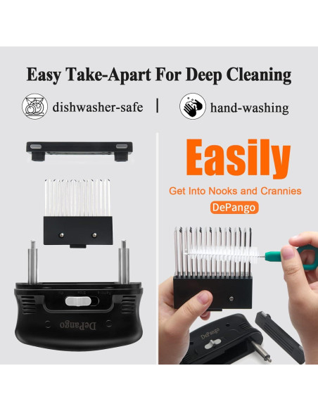 Ablandador de Carne DePango 48 Cuchillas Acero Inoxidable