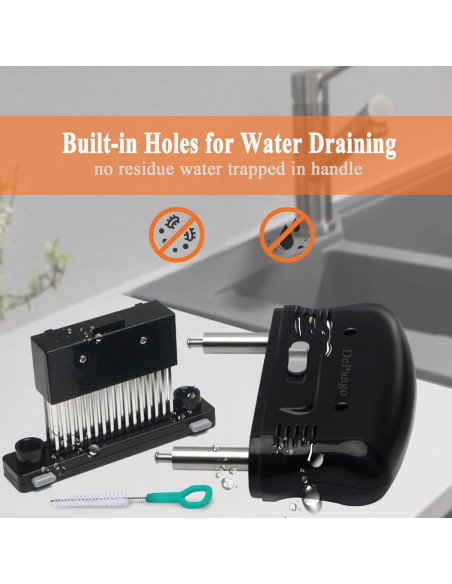 Ablandador de Carne DePango 48 Cuchillas Acero Inoxidable