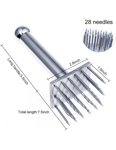 Ablandador de Carne Vankcp 28 Cuchillas Acero Inoxidable