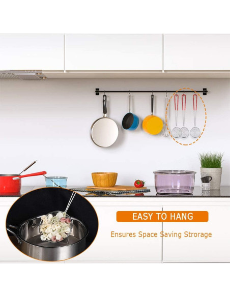 8 Cucharones Coladores Acero Inoxidable Heqishun 27 cm 8 Cucharones Coladores Acero Inoxidable Heqishun 27 cm