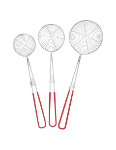 Colador de Acero Inoxidable Kichvoe 3 Piezas con Mangos