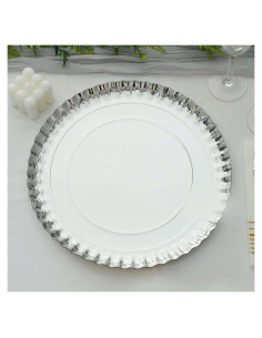 Platos Cargadores Desechables Efavormart 10 Unidades 33 cm