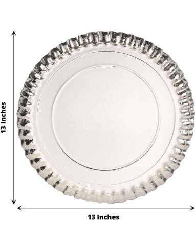 Platos Cargadores Desechables Efavormart 10 Unidades 33 cm