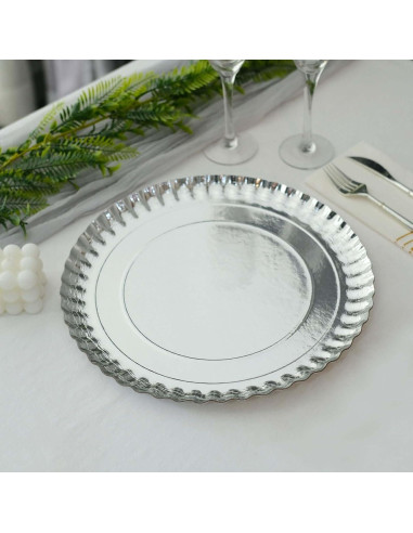 Platos Cargadores Desechables Efavormart 10 Unidades 33 cm