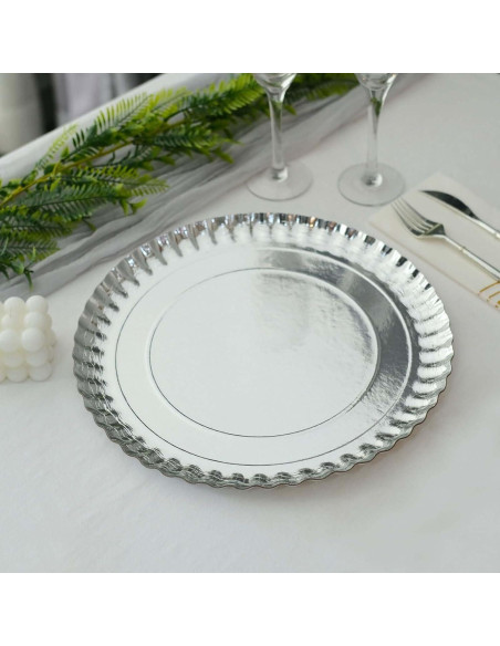 Platos Cargadores Desechables Efavormart 10 Unidades 33 cm Platos Cargadores Desechables Efavormart 10 Unidades 33 cm