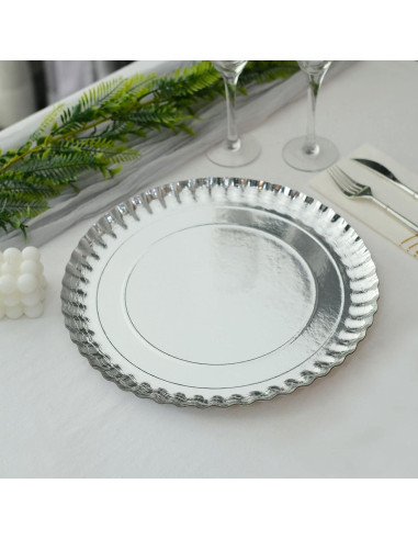 Platos Cargadores Desechables Efavormart 10 Unidades 33 cm