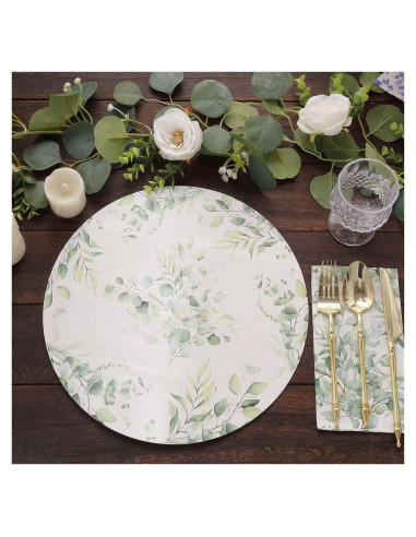 Platos Desechables Ecológicos Efavormart 6 Unidades 33 cm