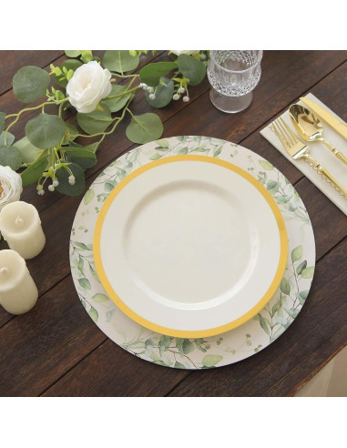 Platos Desechables Ecológicos Efavormart 6 Unidades 33 cm