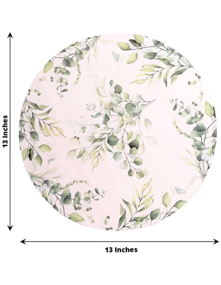 Platos Desechables Ecológicos Efavormart 6 Unidades 33 cm