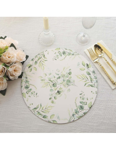 Platos Desechables Ecológicos Efavormart 6 Unidades 33 cm