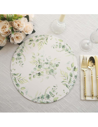 Platos Desechables Ecológicos Efavormart 6 Unidades 33 cm