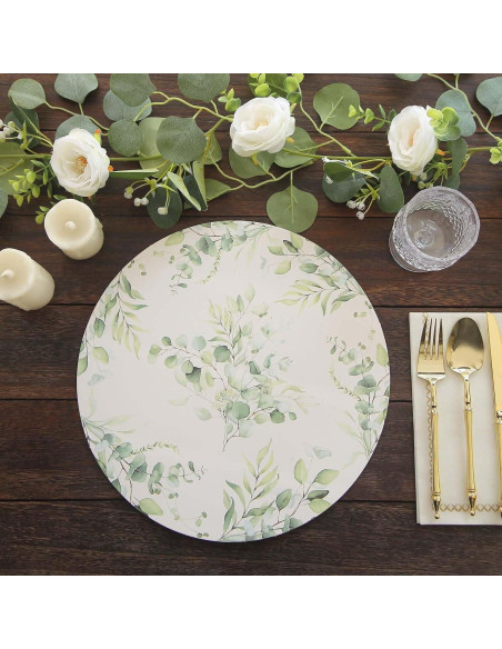 Platos Desechables Ecológicos Efavormart 6 Unidades 33 cm