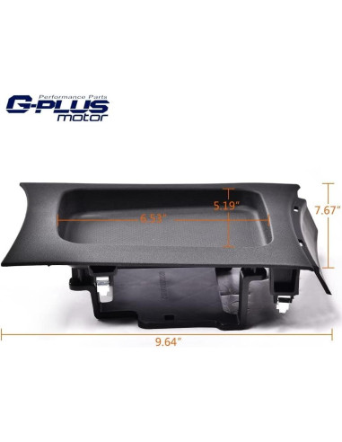 G-PLUS Marco de Consola de Cambios Negro para Dodge Charger 2011-2017