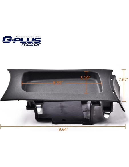 G-PLUS Marco de Consola de Cambios Negro para Dodge Charger 2011-2017