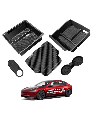 Bandeja Organizadora Consola Central Tesla 2025 Cybtkcar