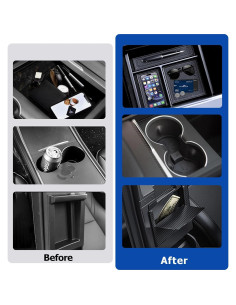 Bandeja Organizadora Consola Central Tesla 2025 Cybtkcar 2