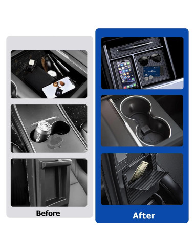 Bandeja Organizadora Consola Central Tesla 2025 Cybtkcar