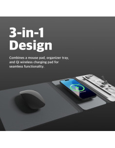 Cargador Inalámbrico 3-en-1 POUT Hands 3 Split Max Gris 2