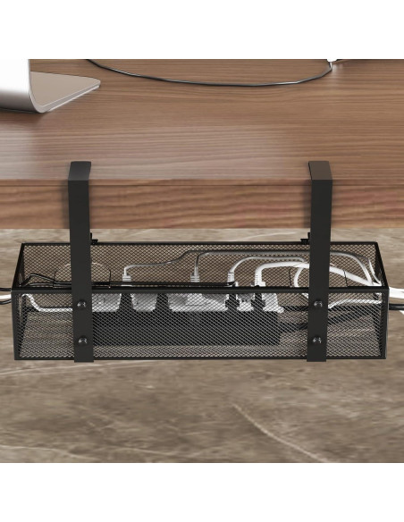 Organizador de Cables Bajo Escritorio Acero al Carbono